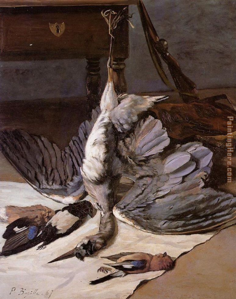 Still Life with Heron painting - Frederic Bazille Still Life with Heron art painting